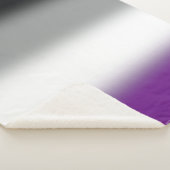 Couverture Sherpa Drapeau de fierté asexuée à dégradé - Drapeau ACE  (3/4)