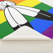 Couverture Sherpa Drapeau de fierté bispirituel de SlipperyJoe's sym (3/4)