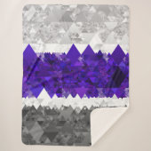 Couverture Sherpa Drapeau de fierté Greygender Boho Géométrique Mod (Devant)