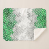 Couverture Sherpa Drapeau de fierté grisromantique abstrait ondulé t (Devant (Horizontal))