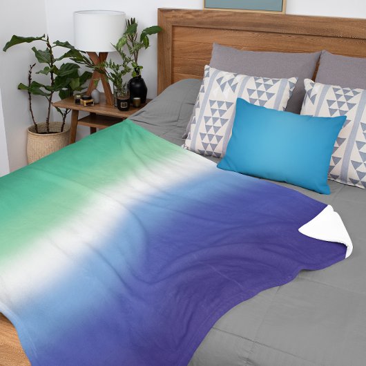 Couverture Sherpa Drapeau de fierté MLM gay dégradé – Drapeau MLM co