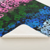 Couverture Sherpa Drapeau de fierté Omniromantique Fleuris Mignon Ré (3/4)