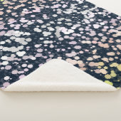 Couverture Sherpa Drapeau de fierté Pangender Boho Rétro Mignon Exce (3/4)