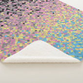 Couverture Sherpa Drapeau de fierté polygender pixelisé funky tripan (3/4)
