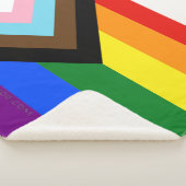 Couverture Sherpa Drapeau de fierté Progress Pride de SlipperyJoe si (3/4)