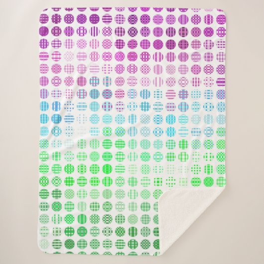 Couverture Sherpa Drapeau de fierté Toric abstrait boho éclectique G (Devant)