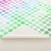 Couverture Sherpa Drapeau de fierté Toric abstrait boho éclectique G (3/4)