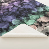 Couverture Sherpa Drapeau de fierté Uingender Groovy Boho Bulles Écl (3/4)