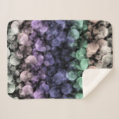 Couverture Sherpa Drapeau de fierté Uingender Groovy Boho Bulles Écl (Devant (Horizontal))