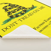 Couverture Sherpa Drapeau de Gadsden Ne Marche Pas sur Moi Nom de Fa (3/4)