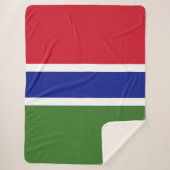 Couverture Sherpa Drapeau de Gambie (Devant)
