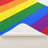 Couverture Sherpa Drapeau de gay pride d'arc-en-ciel (3/4)
