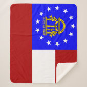 Couverture Sherpa Drapeau de Géorgie (Devant)