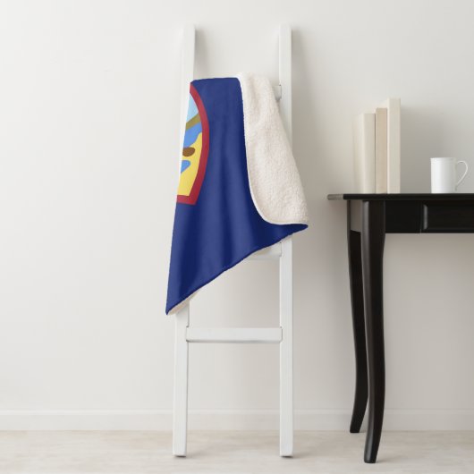 Couverture Sherpa Drapeau de Guam (En situation)