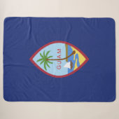 Couverture Sherpa Drapeau de Guam (Devant (Horizontal))