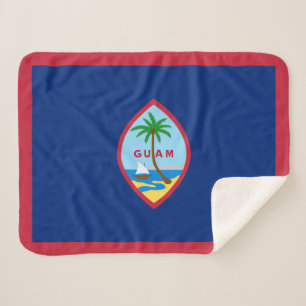 Couverture Sherpa Drapeau de Guam