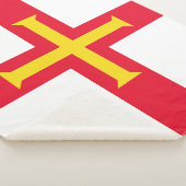 Couverture Sherpa Drapeau de Guernesey (3/4)