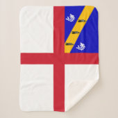 Couverture Sherpa Drapeau de Herm (Devant)