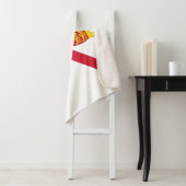 Couverture Sherpa Drapeau de Jersey (En situation)