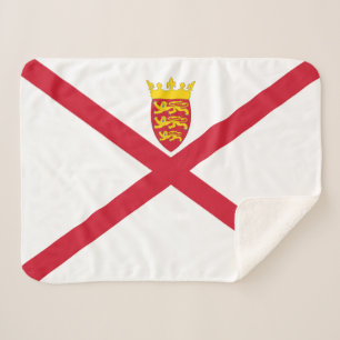 Couverture Sherpa Drapeau de Jersey