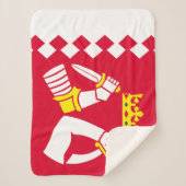 Couverture Sherpa Drapeau de Karelia Nord (Devant)