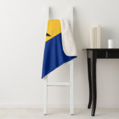 Couverture Sherpa Drapeau de la Barbade patriotique (En situation)