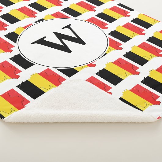 Couverture Sherpa DRAPEAU DE LA BELGIQUE DE MONogramme (3/4)