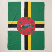 Couverture Sherpa Drapeau de la Dominique (Devant)