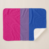 Couverture Sherpa Drapeau de la fierté bisexuelle (Devant (Horizontal))