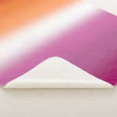 Couverture Sherpa Drapeau de la fierté lesbienne à dégradé – Drapeau (3/4)