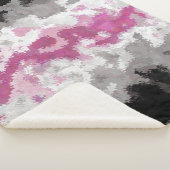Couverture Sherpa Drapeau de la fierté Libraféminine Abstrait Marbré (3/4)