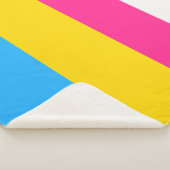 Couverture Sherpa Drapeau de la fierté Pansexual (3/4)