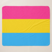 Couverture Sherpa Drapeau de la fierté Pansexual (Devant (Horizontal))