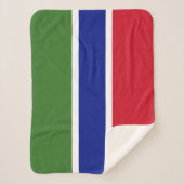 Couverture Sherpa Drapeau de la Gambie (Devant)