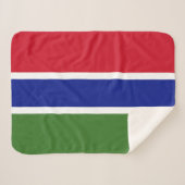 Couverture Sherpa Drapeau de la Gambie (Devant (Horizontal))