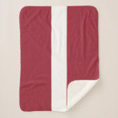 Couverture Sherpa Drapeau de la Lettonie (Devant)