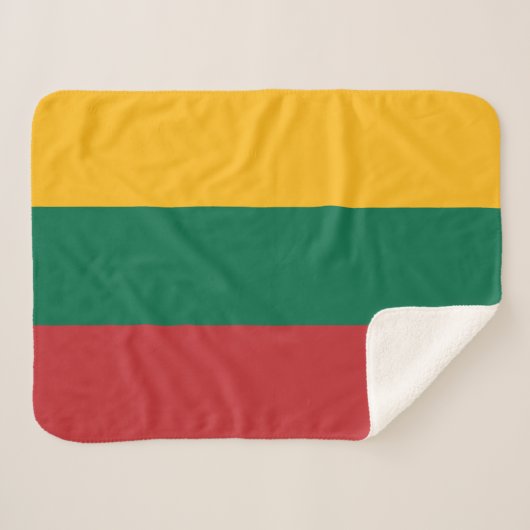Couverture Sherpa Drapeau de la Lituanie (Devant (Horizontal))