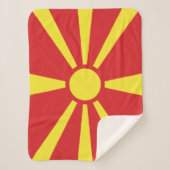 Couverture Sherpa Drapeau de la Macédoine du Nord (Devant)