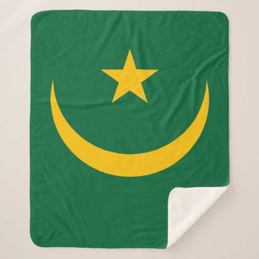 Couverture Sherpa Drapeau de la Mauritanie (Devant)