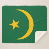 Couverture Sherpa Drapeau de la Mauritanie (Devant (Horizontal))