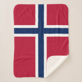 Couverture Sherpa Drapeau de la Norvège (Devant)