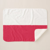 Couverture Sherpa Drapeau de la Pologne (Devant (Horizontal))
