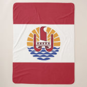 Couverture Sherpa Drapeau de la Polynésie française (Devant)