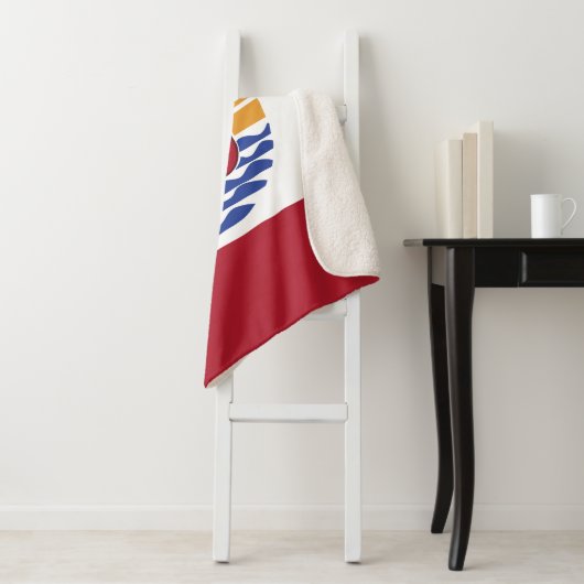 Couverture Sherpa Drapeau de la Polynésie française (En situation)
