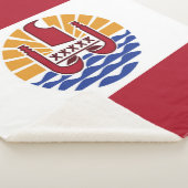 Couverture Sherpa Drapeau de la Polynésie française (3/4)