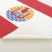 Couverture Sherpa Drapeau de la Polynésie française (3/4)