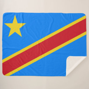 Couverture Sherpa Drapeau de la RDC (République démocratique du Cong