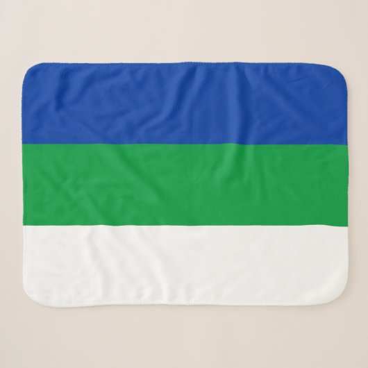 Couverture Sherpa Drapeau de la République Komi (Devant (Horizontal))