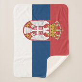 Couverture Sherpa Drapeau de la Serbie (Devant)