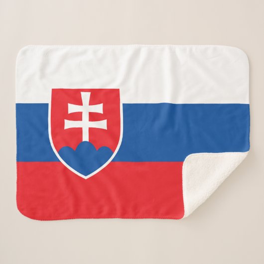 Couverture Sherpa Drapeau de la Slovaquie (Devant (Horizontal))